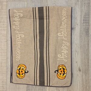 Pumpkin Happy Halloween Embroidered Table Runner
